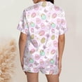 thumbnail image 4 of Xmyrz Easter Lounge Sets For Women Pajama Set Loungewear Button Down Bunny Adorable Shorts Set Egg Pj'S Sleepwear Outfit Set, 4 of 7