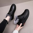thumbnail image 5 of FRSASU Winter Boots Women's Boots Winter Imitation Leather Thickened Plush Elderly Shoes Anti-skid Women's Shoes Black 6.5(38), 5 of 9
