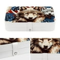 thumbnail image 4 of American Flag Portable PU Leather Organizer Box with Removable Compartment for Jewelry Display and Storage - Jewelry Boxes Included, 4 of 6
