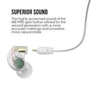 MEE audio M6 PRO In Ear Monitor Headphones for Musicians, 2nd Gen Model With Upgraded Sound, 2 Cords