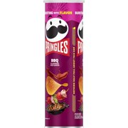 Pringles Potato Crisps Chips, Lunch Snacks, On-The-Go Snacks, BBQ, 5.5oz Can (1 Can)