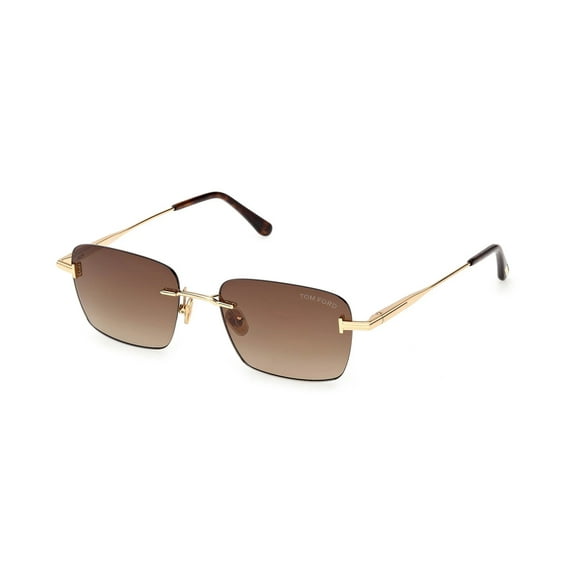 Tom Ford Jake-02 Sunglasses FT1354 30F 54mm Gold / Dark Brown Gradient Lens