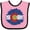 Pink and Black, variant on Inktastic Colorado Flag Sunflower Boys or Girls Baby Bib