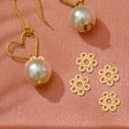 thumbnail image 3 of OULII 200Pcs Golden Metal Bead Caps for Jewelry Making Flower Shape Non Rusting Craft Supplies, 3 of 5