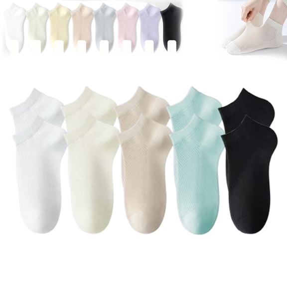 Ultra Thin Liner Socks Non Slip Combed Cotton No Show Socks, 5/10PCS No Show Sock Womens