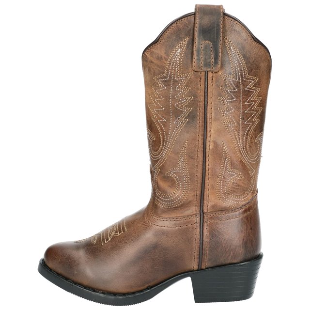 Botas Smoky Mountain Annie Western para niñas, color marrón, talla 6.5US