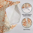thumbnail image 5 of Orange Flower Pillow Covers 18x18 Set of 2 Fall Dahlia Floral Modern Geometric Floral Cream Outdoor Decorative Throw Pillows Farmhouse Pillowcases Linen Cushion Case Decor for Home Sofa Couch Bed, 5 of 6