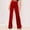 Red, variant on Turilly Women Casual Solid Color Straight-leg High Waist Elastic Sports Yoga Pants