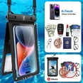 thumbnail image 2 of Tekcoo Double Space Detachable Waterproof Phone Case [2-Pack] IPX8 Pouch Lanyard Dry Bag for iPhone 14/13/12/11 Pro Max/Pro/Xr/Xs/SE, Galaxy S23/S22/S21/S20/Note 20/10/A14/A13/A54/A03S/A23 up to 7", 2 of 7