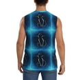 thumbnail image 4 of Balery Cat Sketch Men's Sleeveless Muscle Shirts Workout Tank Top, Moisture Wicking, Odor Protection-X-Large, 4 of 8