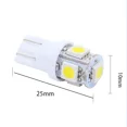 thumbnail image 3 of Waiihalught-bombilla LED para matrícula de coche, lámpara de giro T10, blanca, roja, amarilla, verde, rosa, azul, T10, W5W, 5050, 5SMD, 3 of 5