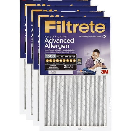 sizes filter air 16x20x1 Allergen Furnace Filtrete Air Reduction Advanced and