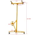 thumbnail image 4 of iRerts 13FT Drywall Lift, 150LBS Heavy Duty Drywall Lifter, Drywall Jack Lift for Ceiling Wall with Adjustable Telescopic Arm, Foldable Sheetrock Lift, Drywall Lift for Home Improvement, Yellow, 4 of 11