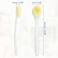 thumbnail image 4 of Unique Bargains Back Scrubber Long Handle Bath Brush Long Handle Brush for Bath Shower 13.58"x2.76"x0.98" White, 4 of 7