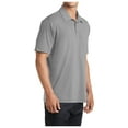 thumbnail image 4 of Yellow Rooster Mens Cotton Touch Performance Male Polo Shirt Frost Grey L, 4 of 4