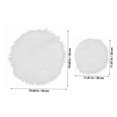 thumbnail image 2 of Chair Cushions for Dressing Stool 2Pcs White Soft Fluffy Pads, 2 of 5