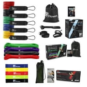 XPRT Fitness Resistance Bands Set for Home Gym and Exercise Combo set, loop bands, tube bands and pull up bands set