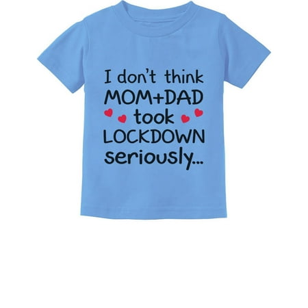 

Newborn Baby Funny Social Distancing Quarantine Announcement Infant Kids T-Shirt 12M California Blue
