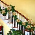 thumbnail image 4 of CNKOO 5/10pcs Artificial Poinsettia Flower Shiny 5.51 Inch for  Tree Wreath Decor, 4 of 7