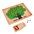 thumbnail image 3 of Juguetes De árbol Montessori De Madera, Estimular El Aprendizaje, Juguetes De Conteo De Madera De Colores Brillantes Resistentes Para El Hogar Para Bebés ANGGREK Wood Montessori Tree Toys, 3 of 8