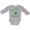 AC-Heather Grey, variant on Skip a Straw Save a Turtle with Cute Green Sea Turtle Boys or Girls Long Sleeve Baby Bodysuit