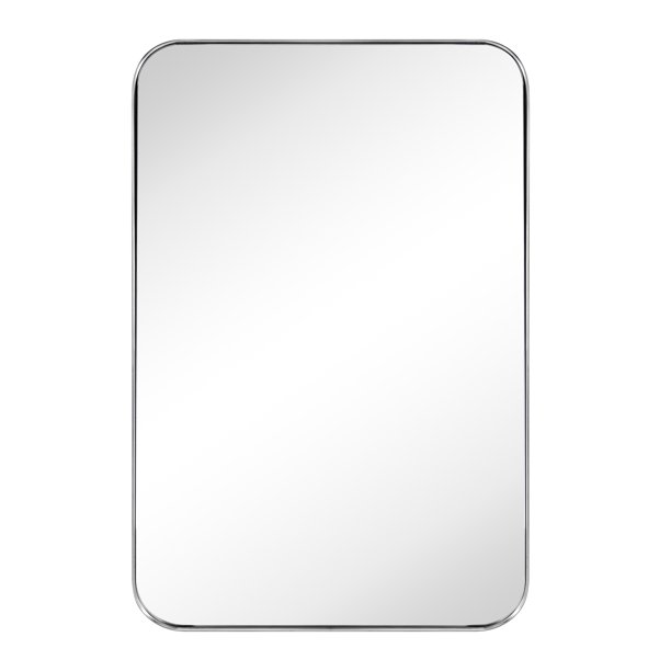 EGHOME Brushed Nickel Arched Recessed Bathroom Medicine with