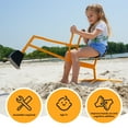 thumbnail image 3 of Slsy Excavadora Infantil de Metal 360° Giratoria, Juguete de Construcción con Asas Antideslizantes, Excavadora para Arena y Nieve, Exterior para Niños 2+ Años, Resiste hasta 63 kg, 3 of 5