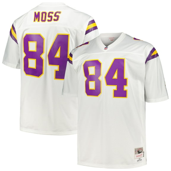 Men's Mitchell & Ness Randy Moss White Minnesota Vikings Big & Tall 1998 Legacy Retired Player Jersey