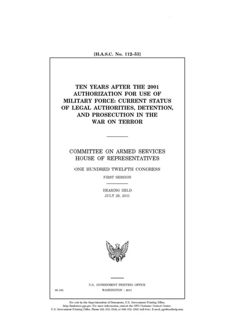 Ten Years After The 2001 Authorization For Use Of Military Force ...