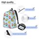 thumbnail image 3 of Disketp Cute Cartoon Owls 3 Mochila de Lona Estampada, Mochila Escolar de Viaje Ligera para Estudiantes y Portátil-Medium, 3 of 5