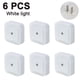thumbnail image 1 of Paquete de 6 luces nocturnas LED, sensor de atardecer a amanecer súper inteligente, luces nocturnas adecuadas para dormitorio, baño, inodoro, escaleras, cocina, pasillo, niños, adultos, luz nocturna, 1 of 8