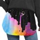 thumbnail image 1 of Minifalda con banda elástica informal ajustada para cintura con botones estampados a la moda para mujer Wmkox8yi  FGJ1277, 1 of 3