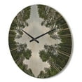 thumbnail image 3 of Designart 'Circle Composition of Coniferous Forest Trees ' Modern Wood Wall Clock, 3 of 5