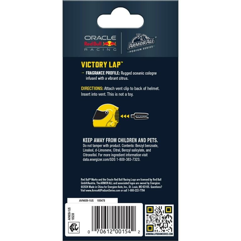 Armor All Podium Series Helmet Vent Clip Air Freshener photo 7