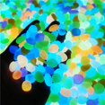 thumbnail image 2 of 500PCS Glow in The Dark Rocks, Decorative Luminous Stones Glow Rocks Pebbles for Outdoor Decor Garden Yard Patio Terrarium Walkway Aquarium Fish Tank (White Glows Blue), 2 of 7