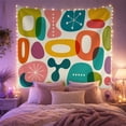 thumbnail image 2 of Mid-Century Organic Shapes Tapestry Wall Hanging, 2 of 7