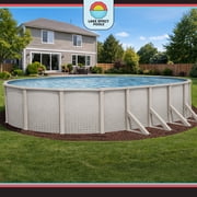 Lake Effect Pools Impressions 18 x 33 Oval 48 Wall Above-Ground Swimming Pools, Full Start-up Kit