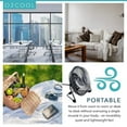 thumbnail image 5 of O2COOL 4" USB Powered Desk Fan with Adjustable 360° Tilt and Rubber Grip Feet - Black, 5 of 7