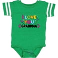 thumbnail image 3 of Inktastic I Love You Grandma with Flowers Girls Baby Bodysuit, 3 of 5