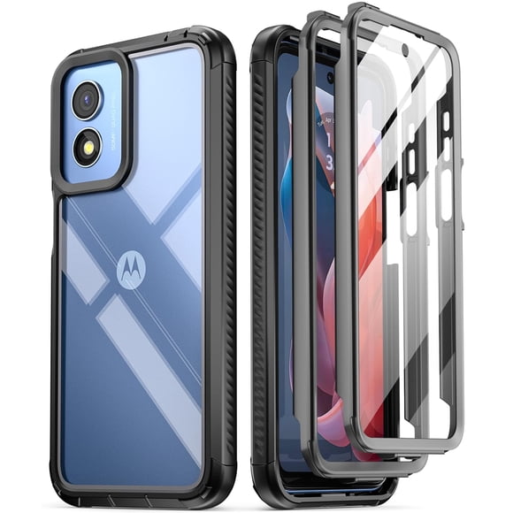 Funda Poetic Guardian para Motorola Moto G Play 4G (2024), color negro