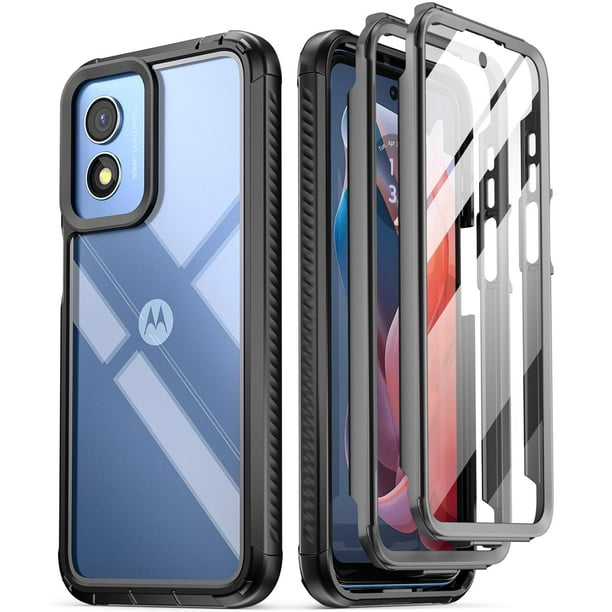 Funda Poetic Guardian para Motorola Moto G Play 4G (2024), color negro