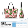 thumbnail image 4 of Pofeuu Watermelon Print Beach Bag,Waterproof Sandproof Beach Tote Bag, Large Capacity Foldable Beach Bags for Women, 4 of 7