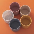 thumbnail image 3 of Vaso de agua de silicona de grado alimenticio anticaída para bebés, con boca abierta, para niños, para aprender a beber, 1 unidad, amarillo, 3 of 5