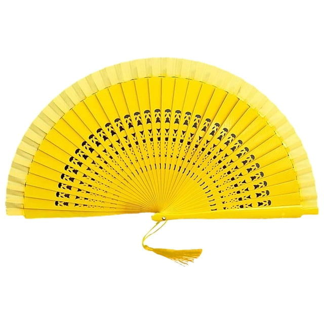 CSChome Handheld Fan Portable Folding Hand Chinese Style Decorative Dancing Wedding Party Accessories