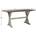 thumbnail image 5 of Kings Brand Arland Grey / Blue Wood Counter Height Rectangle Kitchen Dinette Dining Table, 5 of 7