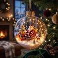 thumbnail image 4 of JHRGJIO Glowing Christmas Story Ornament, Light-Up Mini Holiday Scene Accent, Warm LED Light for Home Display Christmas Decorations Winter Decor Tabletop Decoration, 4 of 7