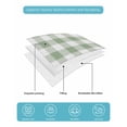 thumbnail image 5 of Quilts Full Size, Sage Green Check Soft Comforter Bedding Set for Bed, Modern Rustic Green Buffalo Plaid Lightweight Quilted Bedspread with Pillow Cover(2 Pieces) for All Season, 78x90 Inch, 5 of 6