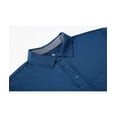 thumbnail image 5 of Geeksport Men's 3 Button Quick Dry Long Sleeve Performance Polo Shirts, 5 of 6