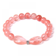 thumbnail image 1 of Bracelet-Red Watermelon Quartz-Fruity Charm, 1 of 2