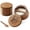 Acacia Wood Rose and Bird Set, variant on PEPPER Cellar, Acacia Wood Salt Container with Built-in Spoon & Swivel Lid, Engraved PEPPER Box, Salt Holder Bowl for Countertop Seasoning Storage